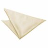 Champagne Plain Satin Pocket Square