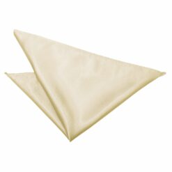 Champagne Plain Satin Pocket Square Champagne Plain Satin Pocket Square