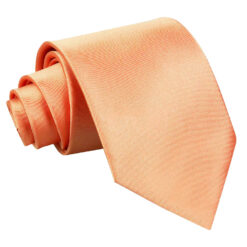 Coral Plain Satin Extra Long Tie Coral Plain Satin Extra Long Tie