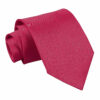 Crimson Red Plain Satin Tie