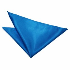 Electric Blue Plain Satin Pocket Square Electric Blue Plain Satin Pocket Square