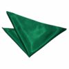 Emerald Green Plain Satin Pocket Square
