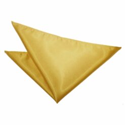 Gold Plain Satin Pocket Square Gold Plain Satin Pocket Square