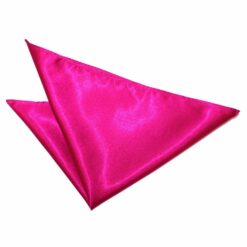 Hot Pink Plain Satin Pocket Square Hot Pink Plain Satin Pocket Square