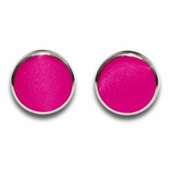 Hot Pink Plain Satin Cufflinks Hot Pink Plain Satin Cufflinks