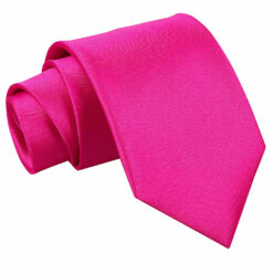 Hot Pink Plain Satin Tie Hot Pink Plain Satin Tie