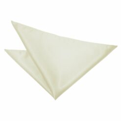 Ivory Plain Satin Pocket Square Ivory Plain Satin Pocket Square