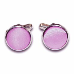 Lilac Plain Satin Cufflinks Lilac Plain Satin Cufflinks