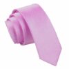Lilac Plain Satin Skinny Tie
