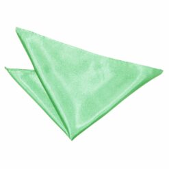 Mint Green Plain Satin Pocket Square Mint Green Plain Satin Pocket Square