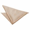 Mocha Brown Plain Satin Pocket Square