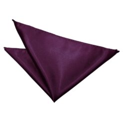 Plum Plain Satin Pocket Square Plum Plain Satin Pocket Square