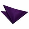 Purple Plain Satin Pocket Square