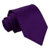 Purple Plain Satin Tie