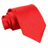 Red Plain Satin Tie