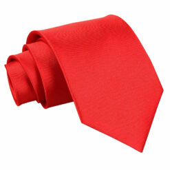 Red Plain Satin Tie Red Plain Satin Tie