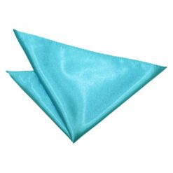 Robin's Egg Blue Plain Satin Pocket Square Robin's Egg Blue Plain Satin Pocket Square