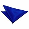 Royal Blue Plain Satin Pocket Square