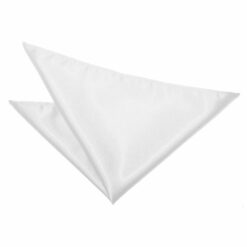 White Plain Satin Pocket Square White Plain Satin Pocket Square