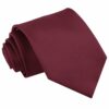 Burgundy Solid Check Tie