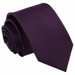 Cadbury Purple Solid Check Slim Tie Cadbury Purple Solid Check Slim Tie