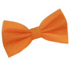 Celosia Orange Solid Check Pre-Tied Bow Tie
