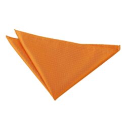 Celosia Orange Solid Check Pocket Square Celosia Orange Solid Check Pocket Square