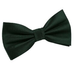 Dark Green Solid Check Pre-Tied Bow Tie Dark Green Solid Check Pre-Tied Bow Tie
