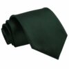 Dark Green Solid Check Tie