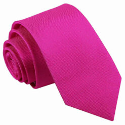 Fuchsia Pink Solid Check Slim Tie Fuchsia Pink Solid Check Slim Tie