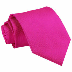Fuchsia Pink Solid Check Tie Fuchsia Pink Solid Check Tie