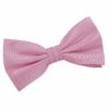 Light Pink Solid Check Pre-Tied Bow Tie