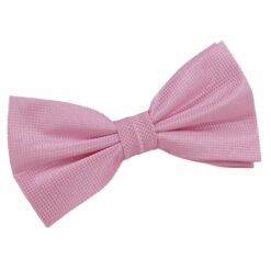 Light Pink Solid Check Pre-Tied Bow Tie Light Pink Solid Check Pre-Tied Bow Tie