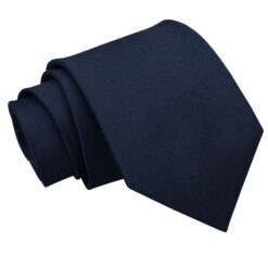 Navy Blue Solid Check Tie Navy Blue Solid Check Tie