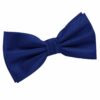 Royal Blue Solid Check Pre-Tied Bow Tie