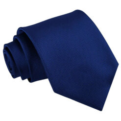 Royal Blue Solid Check Tie