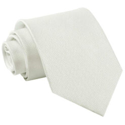 White Solid Check Tie White Solid Check Tie