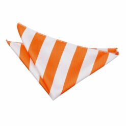 Orange and White Striped Pocket Square Orange and White Striped Pocket Square