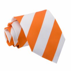 Orange and White Striped Tie Orange and White Striped Tie
