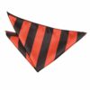 Red and Black Striped Pocket Square