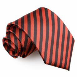 Black and Red Thin Stripe Tie