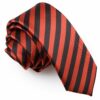 Black and Red Thin Stripe Skinny Tie