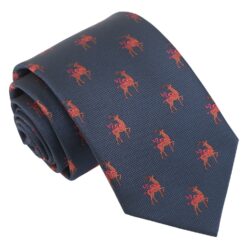 Navy Blue Reindeer Tie Navy Blue Reindeer Tie
