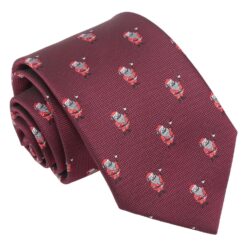 Burgundy Santa Claus Tie Burgundy Santa Claus Tie