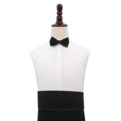 Black Plain Shantung Cummerbund Black Plain Shantung Cummerbund