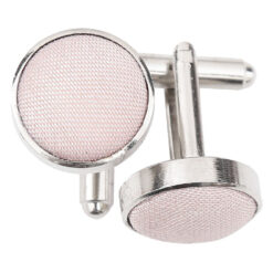 Blush Pink Plain Shantung Cufflinks Blush Pink Plain Shantung Cufflinks