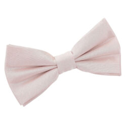 Blush Pink Plain Shantung Pre-Tied Bow Tie Blush Pink Plain Shantung Pre-Tied Bow Tie