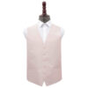 Blush Pink Plain Shantung Wedding Waistcoat