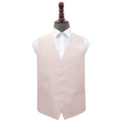 Blush Pink Plain Shantung Wedding Waistcoat Blush Pink Plain Shantung Wedding Waistcoat