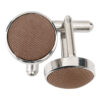 Bronze Plain Shantung Cufflinks